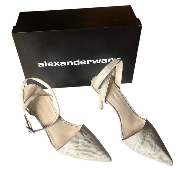 Alexander Wang cream snakeskin heel - Picture 2 of 8